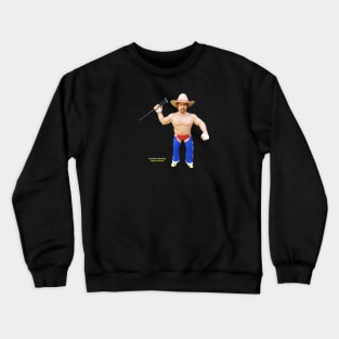 LeJeNdary Wrestling Figures Podcast Blue Chaps Crewneck Sweatshirt